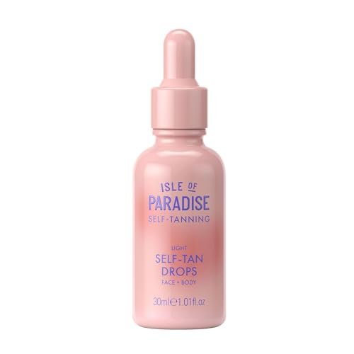 isle of paradise self tanning face & body drops light, self t...