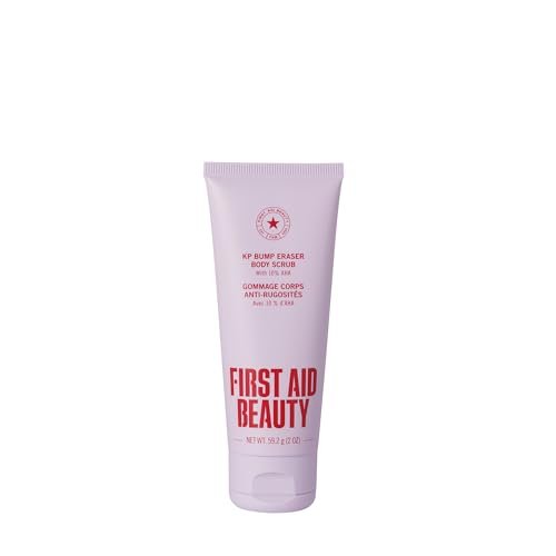 first aid beauty kp bump eraser body scrub, 10% aha keratosis...