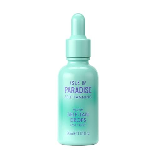 isle of paradise self tanning face & body drops medium, self...