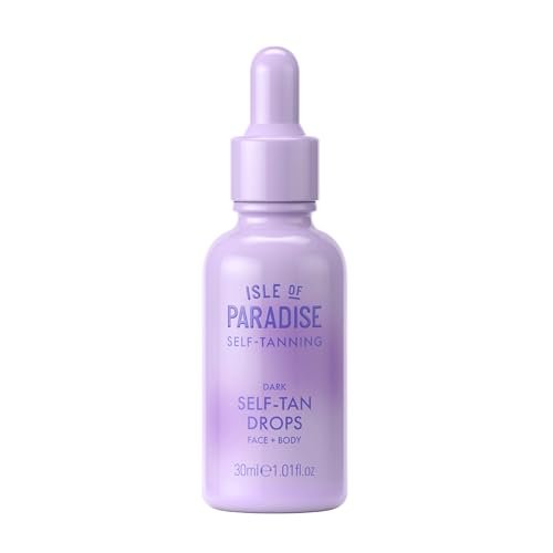 isle of paradise self tanning face & body drops dark, self ta...