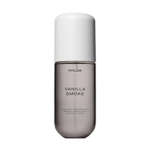 phlur vanilla smoke body mist, 3 fl oz hair and body perfume...