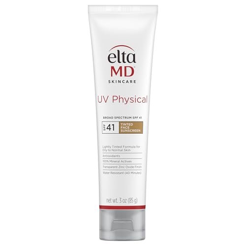 eltamd uv physical tinted mineral sunscreen for face spf 41, 1...