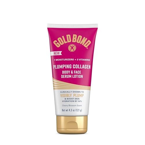 gold bond plumping collagen body and face serum lotion, lightw...