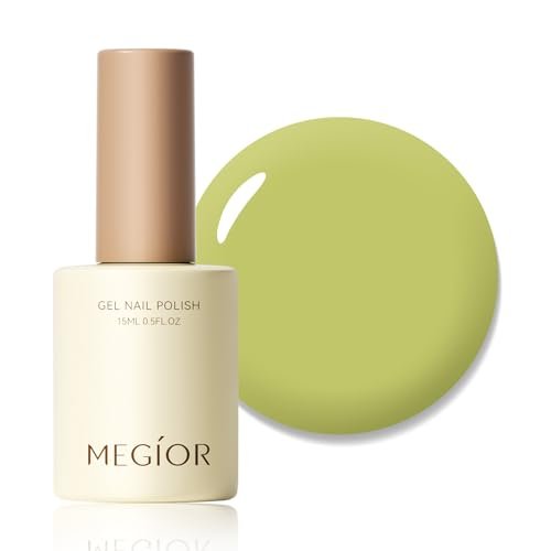 megior kiwi green gel nail polish 15ml long lasting easy to ap...