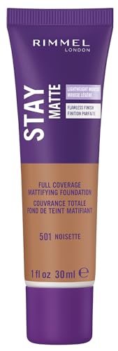 rimmel london stay matte liquid mousse 501 noisette founda...