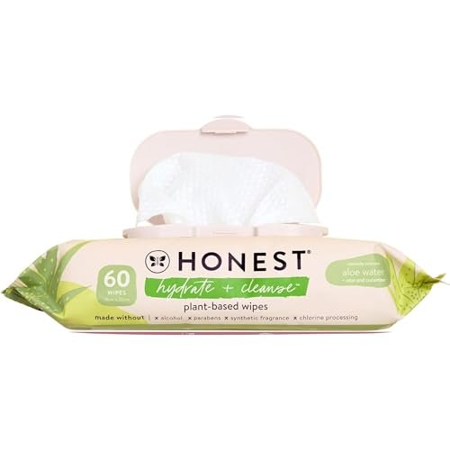the honest company hydrate and cleanse naturally scented wipes...