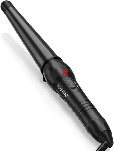 lura ceramic tourmaline coating curling wand, 3/4 1 1/4 inch b...