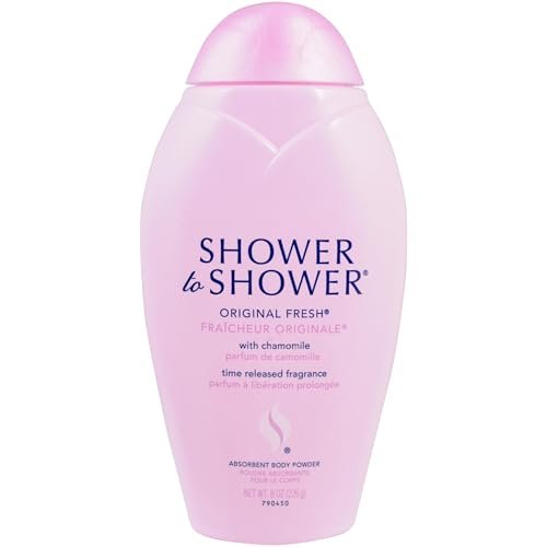 shower to shower original fresh body powder with chamomile for...