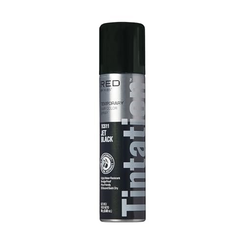 red by kiss tintation temporary hair color spray, instant gray...