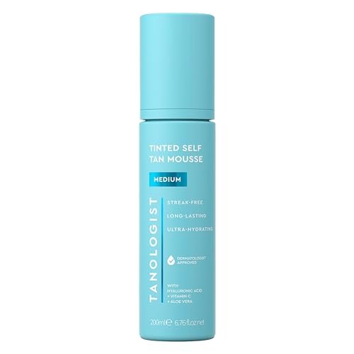 tanologist medium self tan mousse, tinted self tanning mousse,...