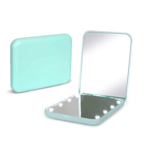 Kintion Pocket Mirror, 1X/3X Magnification LED Compact Travel... kintion pocket mirror, 1x/3x magnification led compact travel...