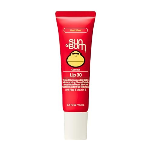sun bum spf 30 sunscreen heat wave tinted lip balm coconut f...