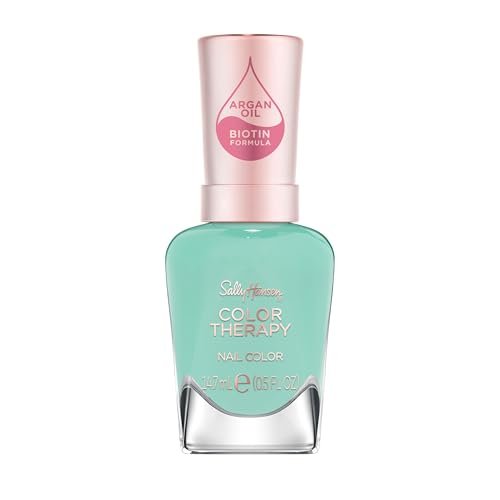 sally hansen color therapy nail polish | biotin, argan oil, lo...