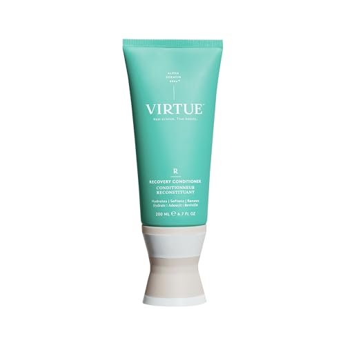virtue recovery conditioner with keratin hydrates, softens, an...