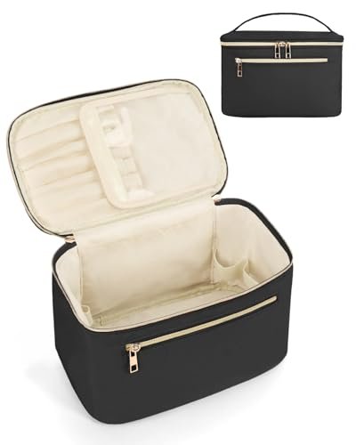 wandering nature large makeup bag, travel make up organizer co...