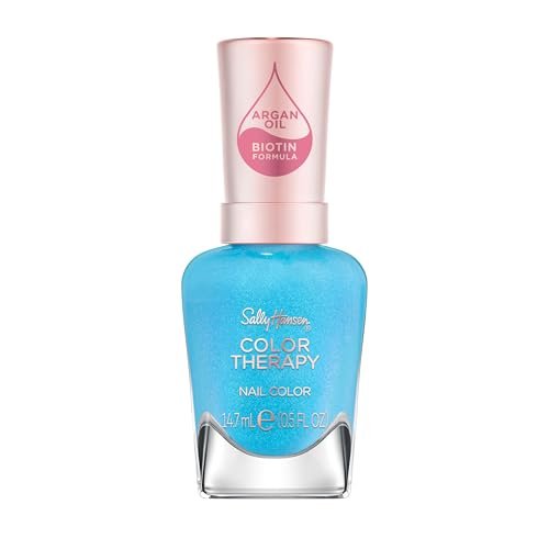 sally hansen color therapy nail polish | biotin, argan oil, lo...