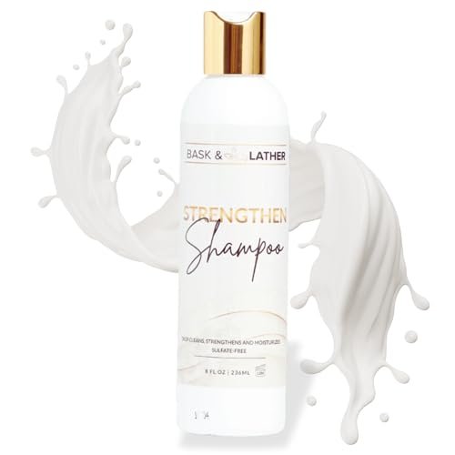 bask & lather strengthen regrowing hair