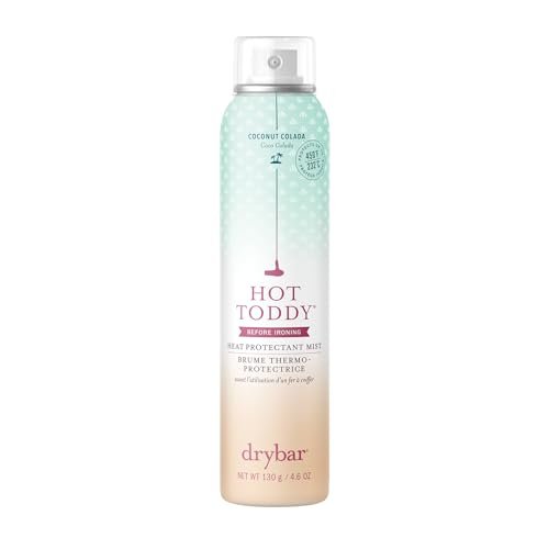 drybar hot toddy heat protectant mist for hair, lightweight fo...