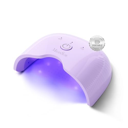melodysusie mini cordless uv nail lamp, p art06g rechargeable...