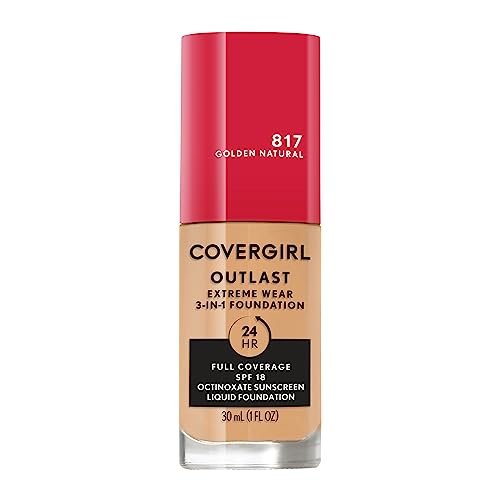 covergirl outlast extreme wear 3 in 1 full coverage liquid fou...