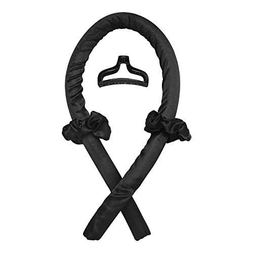 heatless curling rod headband no heat silk ribbon curling rod...