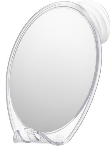 honeybull fogless shower mirror with suction mount & swivel –...