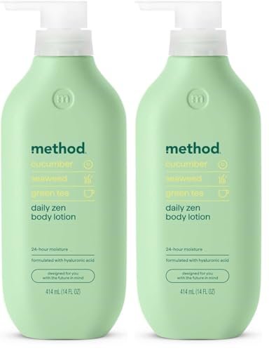 method body lotion, daily zen, cucumber, seaweed + green tea n...