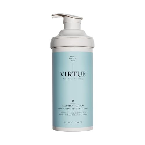 virtue recovery sulfate free shampoo with keratin and baobab s...