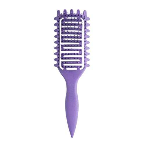 curl defining brush for curly hair, vented detangling hair bru...