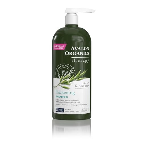 Avalon Organics Therapy Biotin B-Complex Thickening Shampoo, 3... avalon organics therapy biotin b complex thickening shampoo, 3...