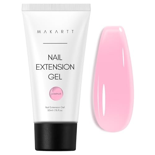 makartt poly nail gel, hema free builder for extension, coral...