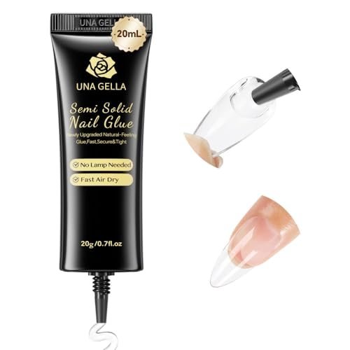 una gella super strong nail glue for press on nails: 20g, soft...