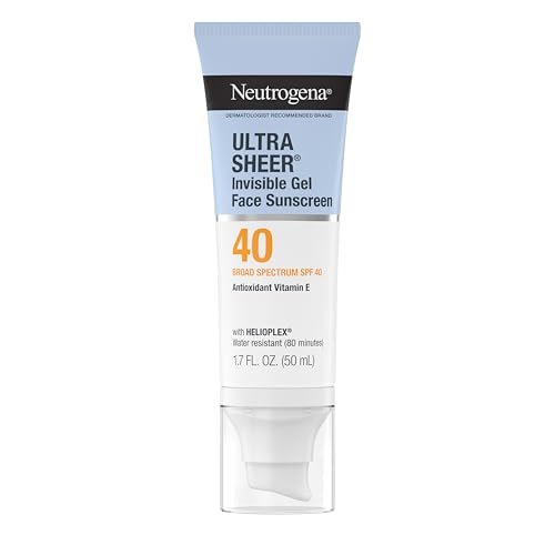 neutrogena ultra sheer invisible gel face sunscreen spf 40, fa...