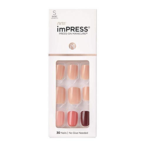 kiss impress no glue mani press on nails, design, 'before suns...