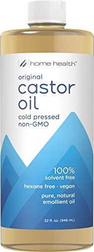 home health original castor oil, promotes healthy hair and ski...