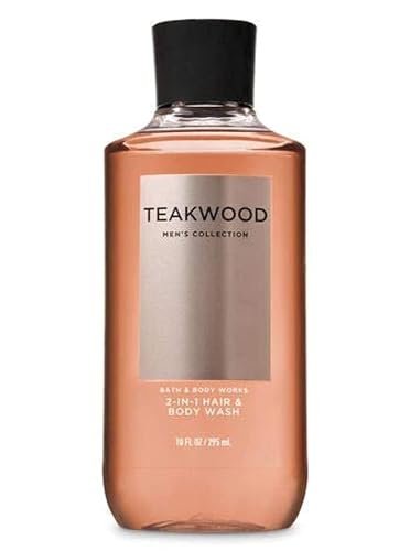 bath and body works, signature collection teakwood 2 in 1 hair...