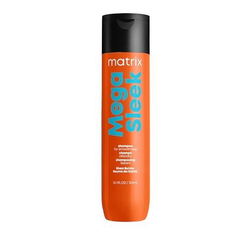matrix mega sleek shampoo anti frizz moisturizing shampoo, s...