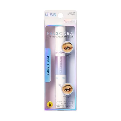 kiss falscara diy eyelash extension bond & seal infused with b...