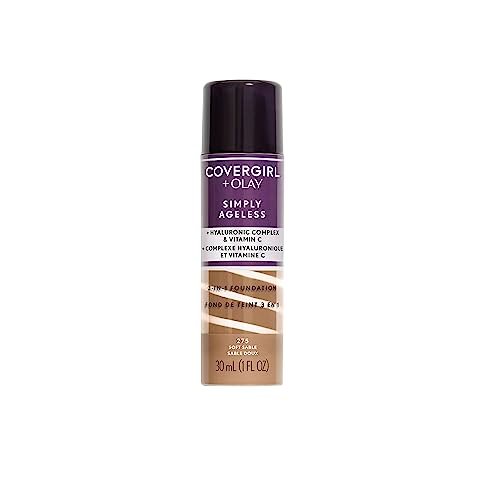 covergirl & olay simply ageless 3 in 1 liquid foundation, matt...