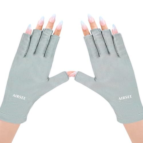 airsee uv gloves for nail lamp,professional upf50+ uv protecti...