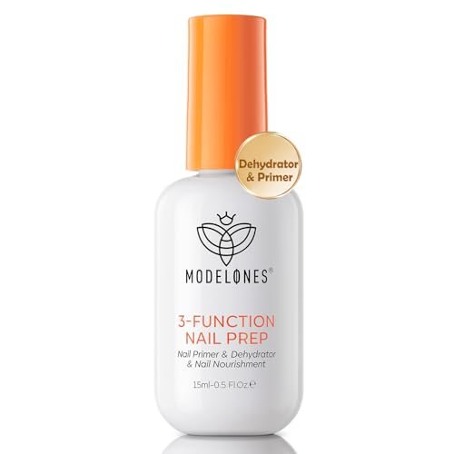modelones nail dehydrator and primer base coat, 3 in one hema ...