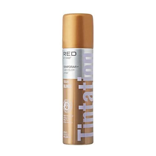 red by kiss tintation temporary hair color spray, instant gray...
