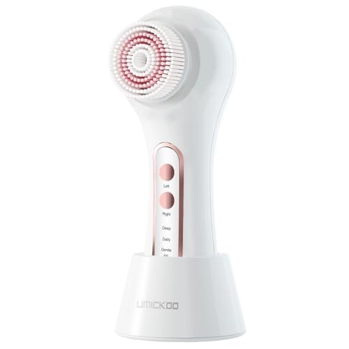 umickoo electric facial cleansing brush, 2 way rotating face s...
