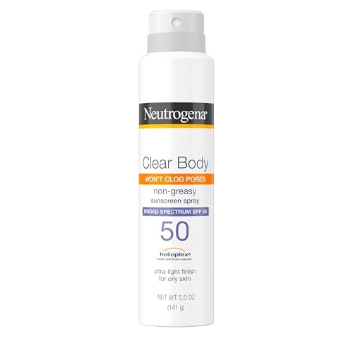 neutrogena clear body spf 50 sunscreen spray, broad spectrum u...