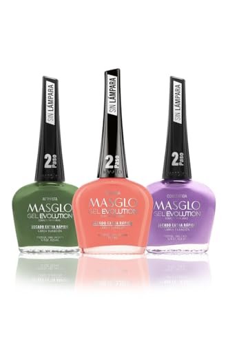 masglo gel evolution nail polish super bowl set 3 pcs shades o...