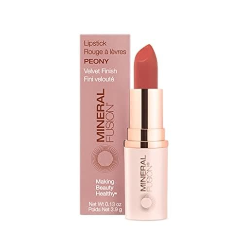 mineral fusion lipstick, peony, .14 ounce