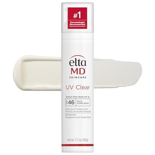 eltamd uv clear face sunscreen spf 46, oil free sunscreen with...