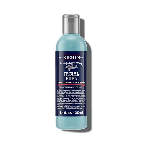 kiehl's facial fuel face wash, refreshing + invigorating men's...