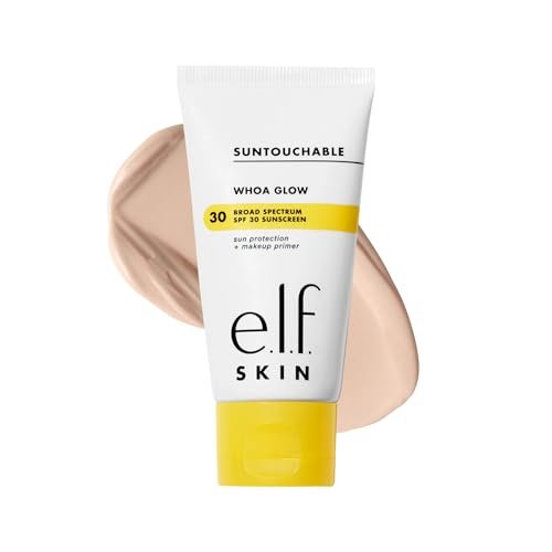 e.l.f. SKIN Suntouchable Whoa Glow SPF 30, Face Sunscreen & Ma... e.l.f. skin suntouchable whoa glow spf 30, face sunscreen & ma...