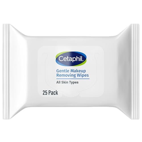 cetaphil gentle makeup removing face wipes, daily cleansing fa...